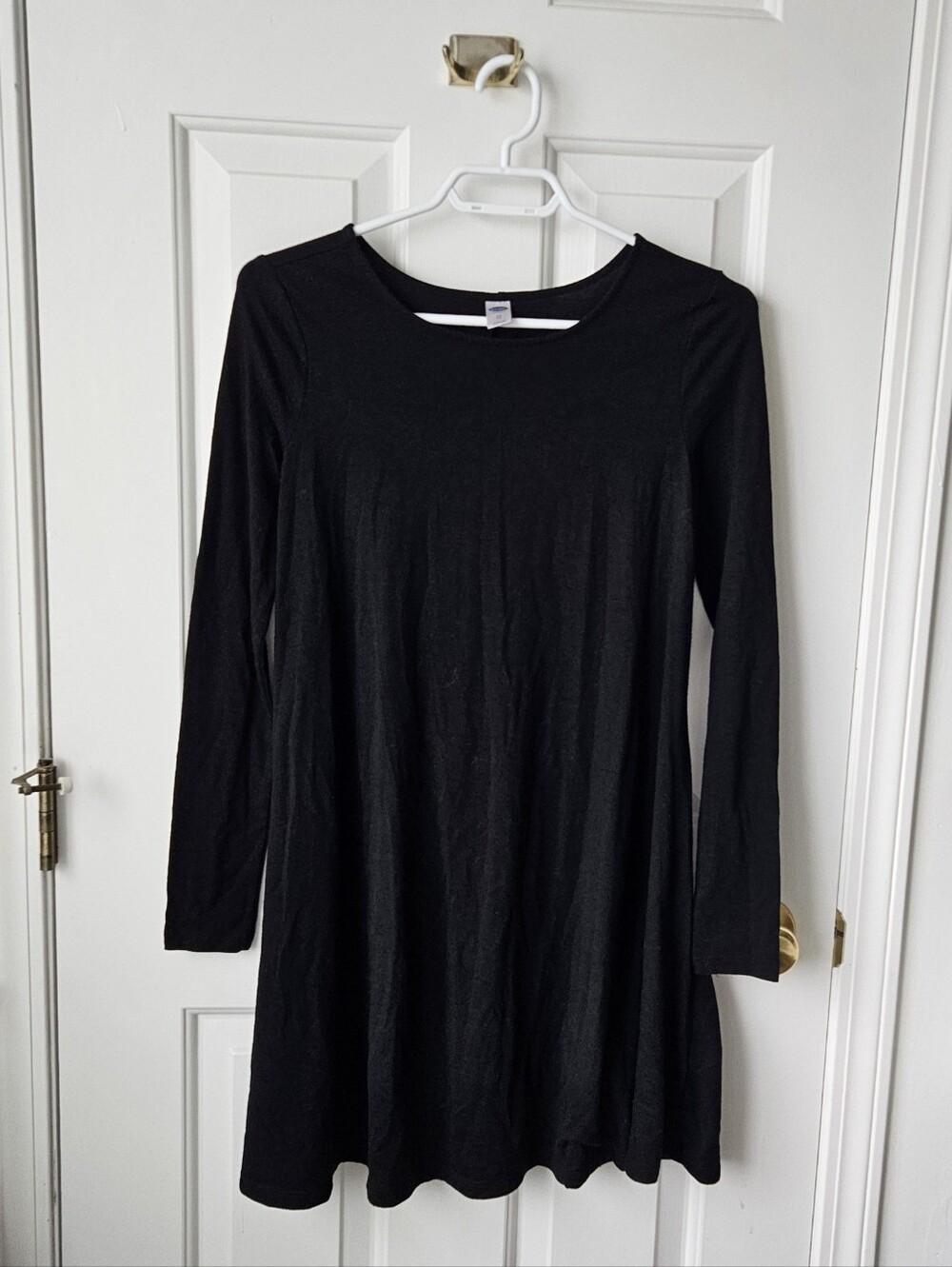 Old Navy Black Long Sleeve Swing Dress XS